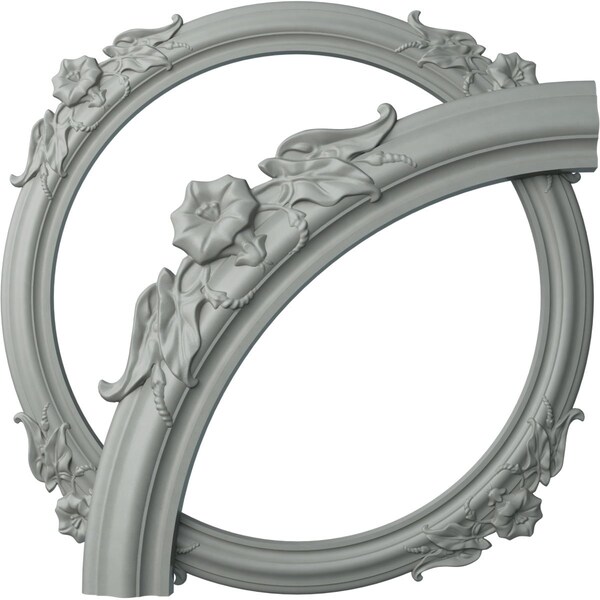 Ekena Millwork 28 3/4-in. OD x 23 5/8-in. ID x 2 5/8-in. W x 7/8-in. P Flower Ceiling Ring Kit CRK29FL - main